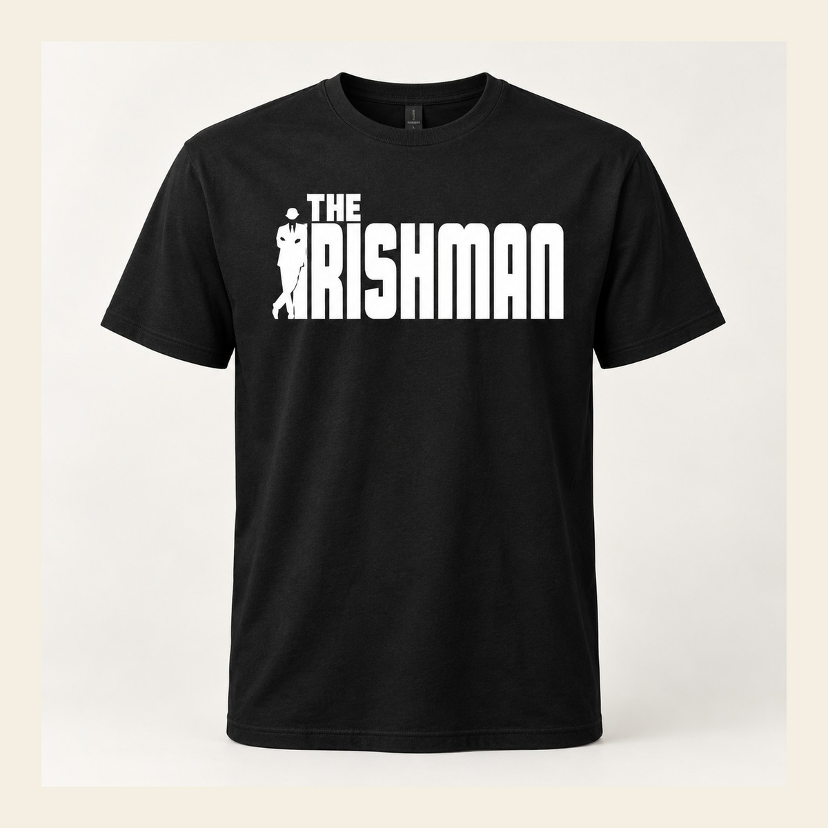 Black unisex The Irishman pub T-shirt